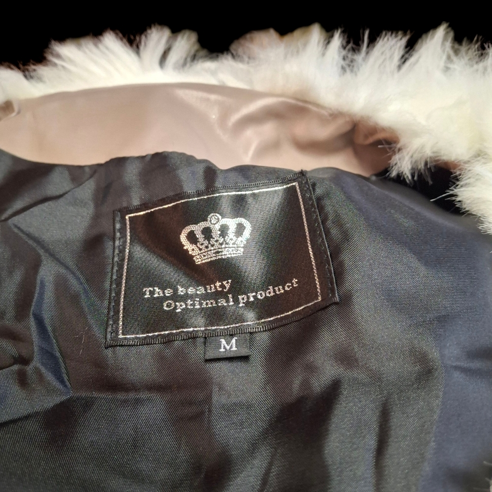 Faux-Fur Vest Multicolor Patchwork  Faux-Leather Panel Women Size Medium - Picture 2 of 16